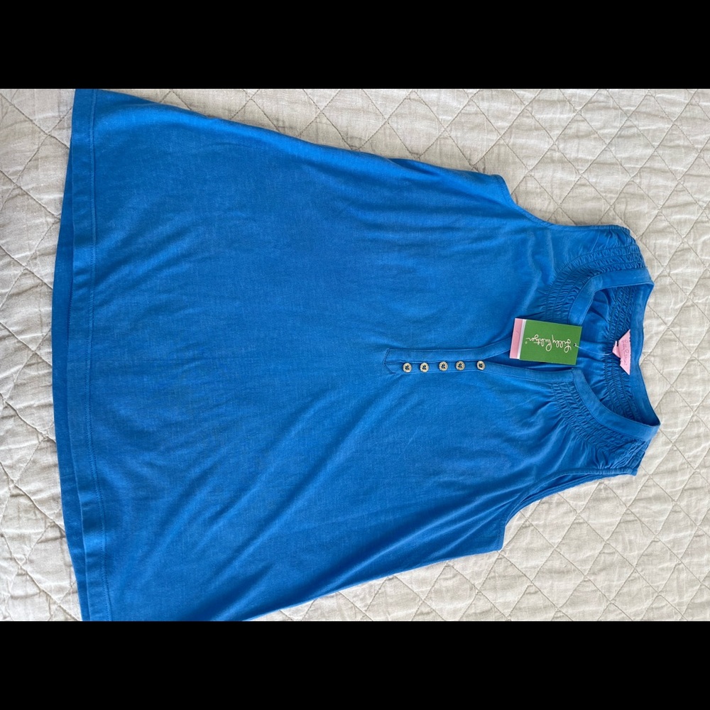 NWT! Lilly Pulitzer Essie Sleeveless Blue Top